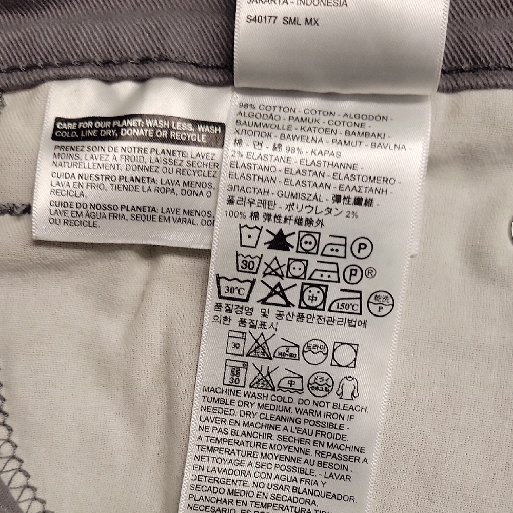 NEW Levi's Men's 513 Slim Straight Jeans in Gray - Picture 8 of 8